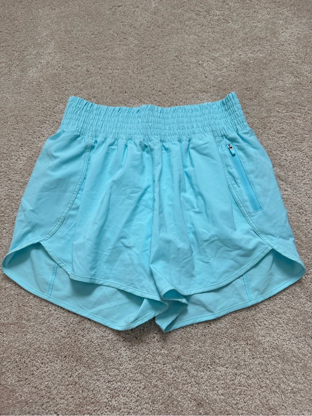 Light Blue Women's Athletic Shorts